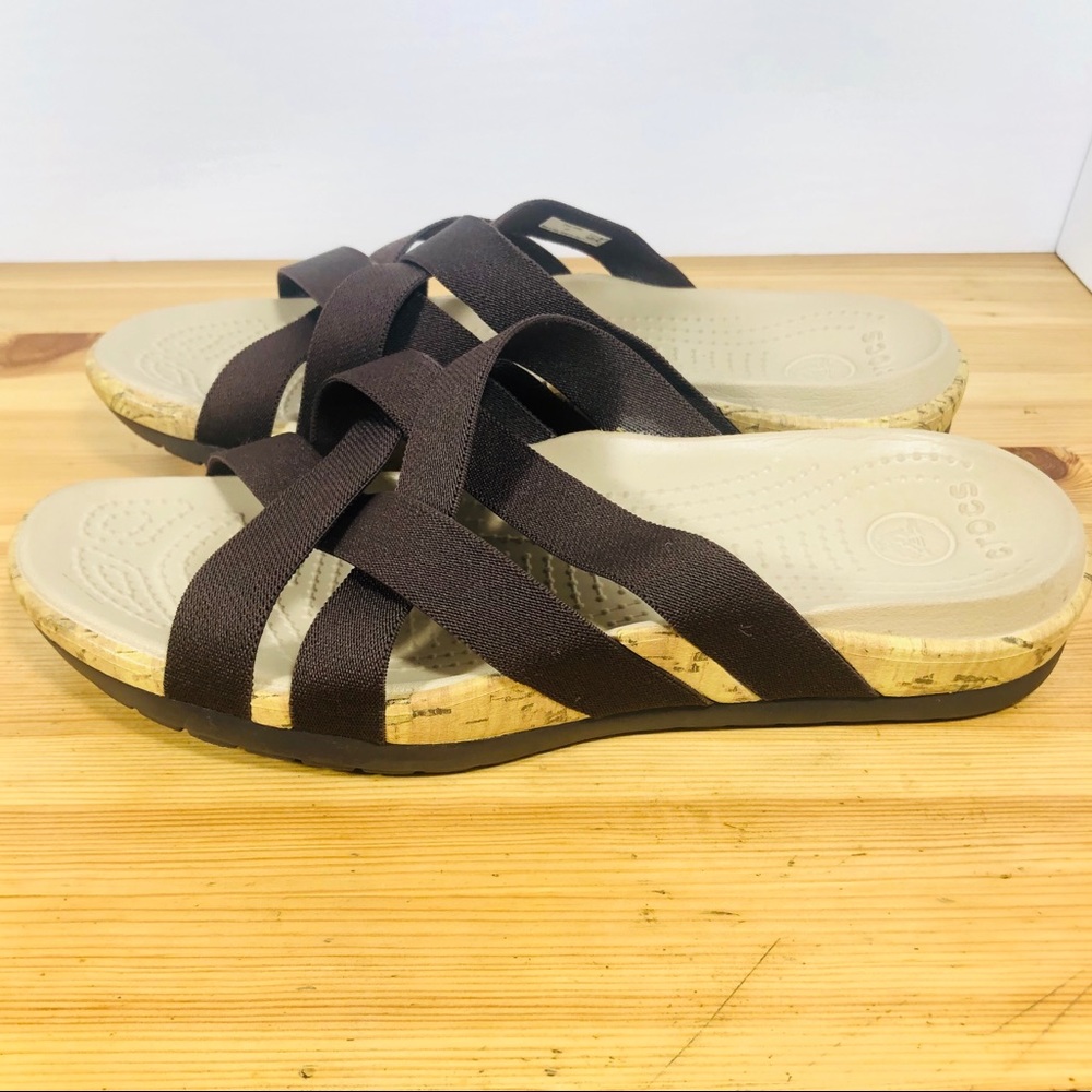 Crocs Women’s Eddie Slip On Sandals Sz 8